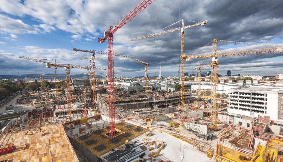BC Jobsite, Tower Cranes, Wall poster