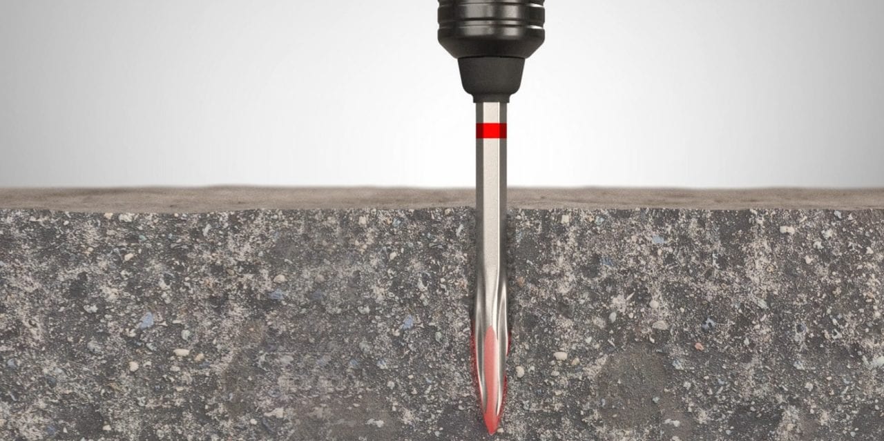 Tính năng tự mài sắc của mũi khoan Hilti giúp tăng năng suất khoan 