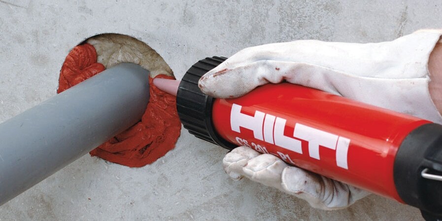 Ngăn cháy lan Hilti cho hệ đường ống đi xuyên