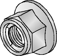 M10-SL OC Hot-dip galvanised (HDG) prevailing torque hexagon nut with self-locking mechanism for use outdoors