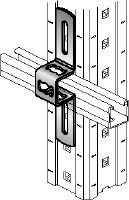 MIC-MI/MQ-X Đầu nối mạ kẽm nhúng nóng (HDG) để gắn thanh chống đa năng MQ vuông góc với dầm MI Các ứng dụng 1