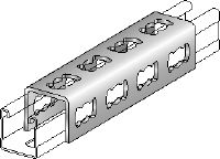 Kẹp chập chữ U MQV-F Đầu nối thanh đỡ mạ kẽm nhúng nóng dùng làm bộ mở rộng dọc cho thanh giằng MQ