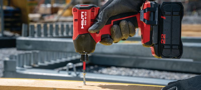 SID 6-22 Cordless impact driver Power-class cordless impact driver with high-speed brushless motor and precise handling to help you save time on high-volume fastening jobs (Nuron battery platform) Các ứng dụng 1