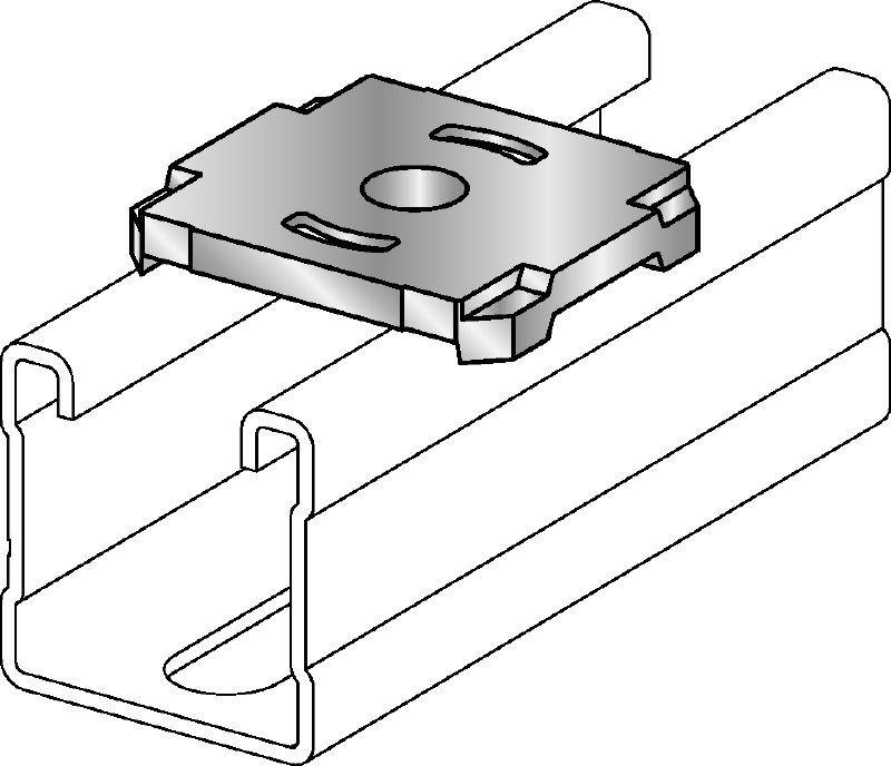 Miếng đệm MQZ-L-R Miếng đệm thép không gỉ (A4) dùng để lắp và neo hình thang