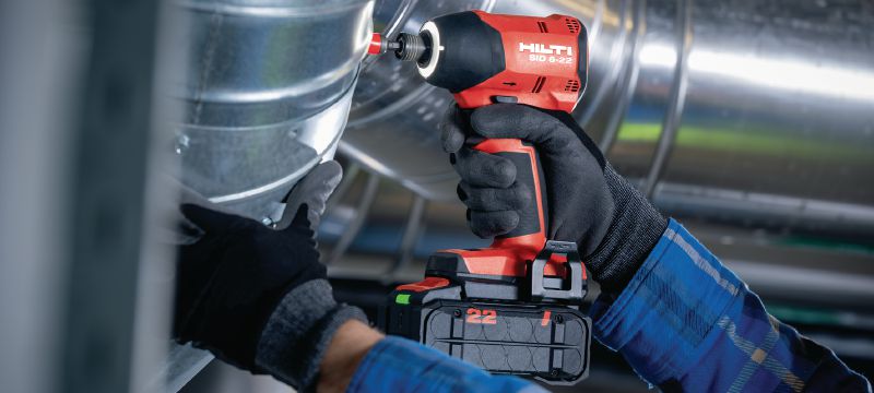 SID 6-22 Cordless impact driver Power-class cordless impact driver with high-speed brushless motor and precise handling to help you save time on high-volume fastening jobs (Nuron battery platform) Các ứng dụng 1