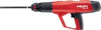 Máy bắn đinh vít cách nhiệt dẫn động bằng thuốc nổ DX 6-IE Máy bắn đinh, vít dẫn động bằng thuốc nổ hoàn toàn tự động, dùng để gắn lớp cách nhiệt vào bê tông, tường gạch và thép