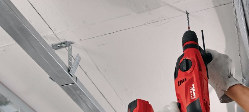 Máy khoan búa không dây TE 2-A22 Máy khoan búa không dây 22V với cán pit-tông nhỏ gọn cho khả năng xử lý vượt trội Các ứng dụng 1