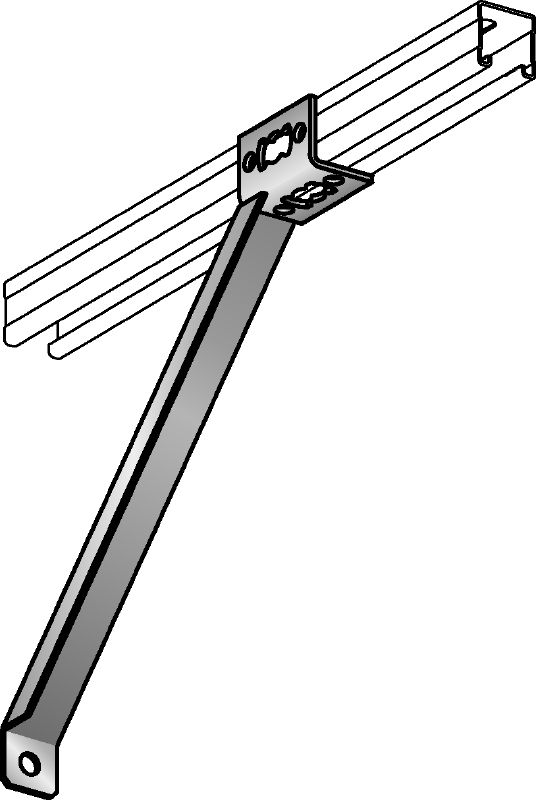 MQK-S-F Angle brace Hot-dip galvanised (HDG) angle brace for brackets