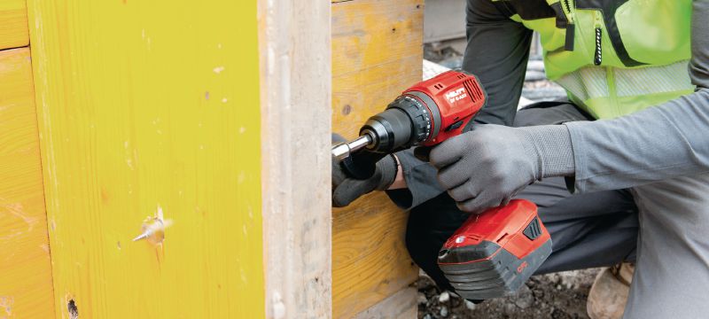 SF 6-A22 Cordless drill driver Power class cordless 22V drill driver with Active Torque Control and electronic clutch for universal use on wood, metal and other materials Applications 1