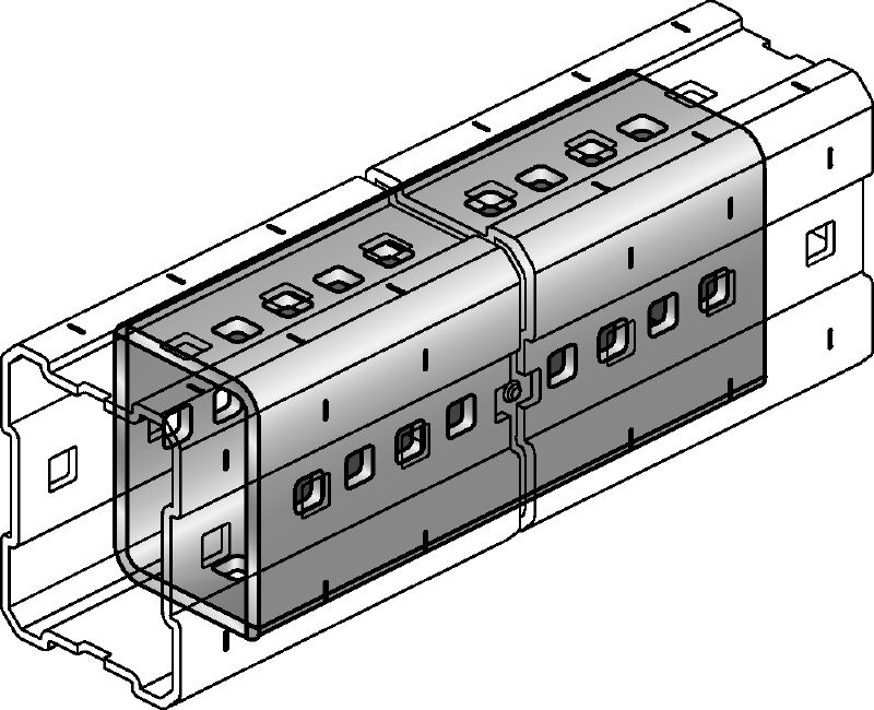 Đầu nối MIC-E Đầu nối mạ kẽm nhúng nóng (HDG) dùng để nối dầm MI theo chiều dọc đối với nhịp dài trong các ứng dụng hạng nặng