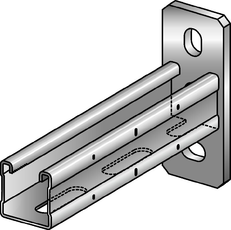 Giá MQK-41 Giá mạ kẽm có một thanh giằng MQ cao 41 mm dùng cho ứng dụng hạng vừa