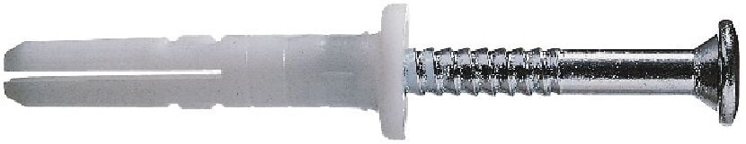 Tắc kê nở nhựa HPS-1 R Tắc kê nở nhựa kinh tế kèm vít bằng thép không gỉ A2 chống ăn mòn để sử dụng ngoài trời