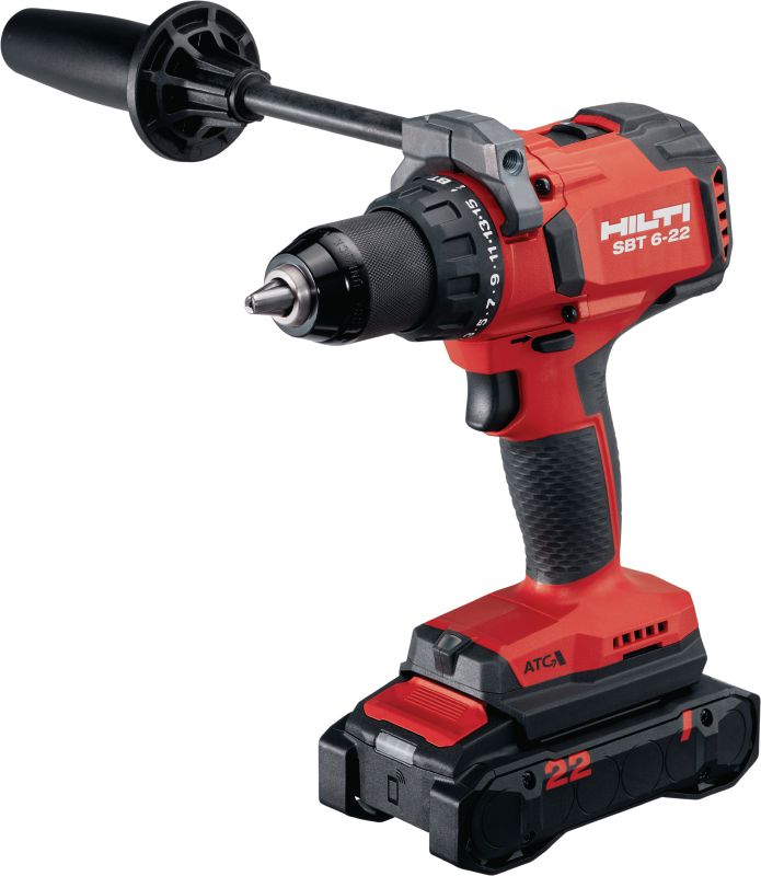 Máy khoan bắt vít không dây SBT 6-22 Dụng cụ khoan và đóng bằng thép để khoan trước lỗ chính xác và lắp bu-lông đinh tán xoáy S-BT (Nền tảng pin Nuron)