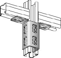Đầu nối thanh đỡ MQV-2/2 D Đầu nối thanh đỡ linh hoạt mạ kẽm dùng cho cấu trúc hai chiều