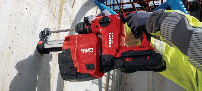 TE DRS 4/6 Dust removal system On-board vacuum system for convenient dust collection when drilling or chiselling with TE 4-22 and TE 6-22 cordless rotary hammers Các ứng dụng 1