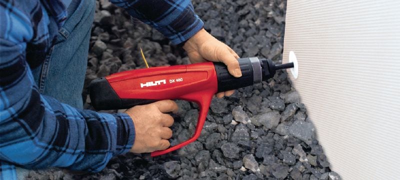Vít giữ lớp cách nhiệt X-IE 6 Vít cho ứng dụng cách nhiệt để gắn bông khoáng, EPS, XPS, PIR, PUR, tấm có mặt bông gỗ và mặt xi măng sợi vào bê tông mềm và cứng, tường gạch và thép Các ứng dụng 1