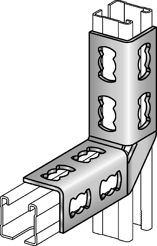 Giá góc MQW-8/90 Góc 90 độ mạ kẽm để nối nhiều thanh giằng MQ