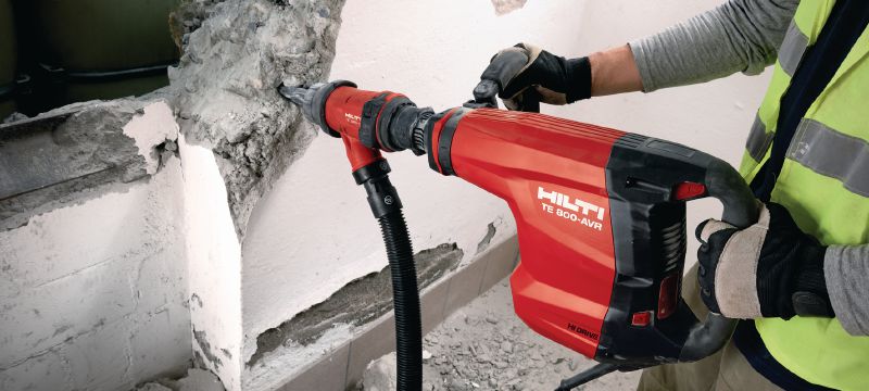 TE 800-AVR Concrete demolition hammer Very powerful TE-S demolition hammer for heavy-duty chiselling in concrete, with Active Vibration Reduction (AVR) Applications 1