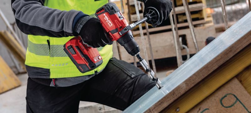 SF 6-A22 Cordless drill driver Power class cordless 22V drill driver with Active Torque Control and electronic clutch for universal use on wood, metal and other materials Applications 1