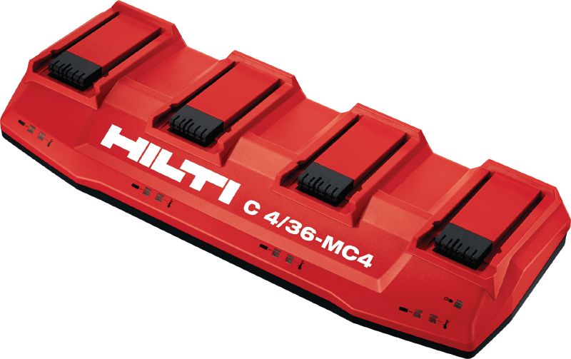 Bộ sạc nhiều ngăn C4/36-MC4 Bộ sạc nhiều ngăn, đa áp cho tất cả các loại pin Li-ion của Hilti