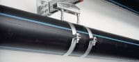 MP-MX Kẹp ống mạ kẽm tiêu chuẩn không có lớp lót cách âm cho các ứng dụng đường ống hạng cực nặng Các ứng dụng 1