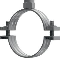 MP-M Kẹp ống mạ kẽm tiêu chuẩn không có lớp lót cách âm cho các ứng dụng đường ống hạng nặng