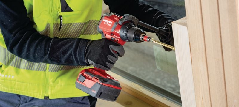 SF 6-A22 Cordless drill driver Power class cordless 22V drill driver with Active Torque Control and electronic clutch for universal use on wood, metal and other materials Applications 1