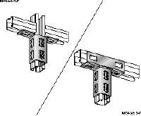 Đầu nối thanh đỡ MQV-2D-F Đầu nối thanh đỡ mạ kẽm nhúng nóng (HDG) cho cấu trúc hai chiều