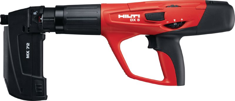 DX 5 Powder-actuated tool Fully automatic, powder-actuated nailer for high productivity and versatility