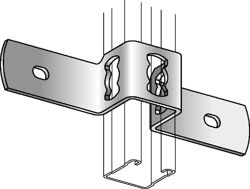 Kẹp MQB-F (giằng với bê tông) Kẹp mạ kẽm nhúng nóng (HDG) để siết thanh giằng MQ với bê tông