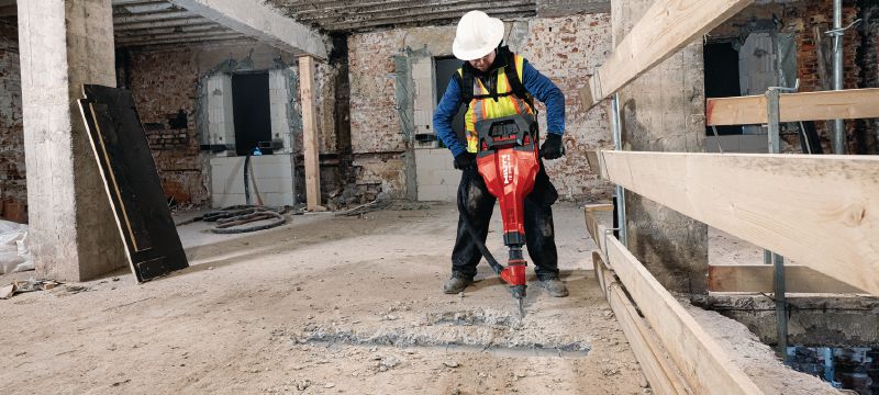 TE 2000-22 Cordless jackhammer Powerful and light battery-powered breaker for concrete and other demolition work (Nuron battery platform) Các ứng dụng 1