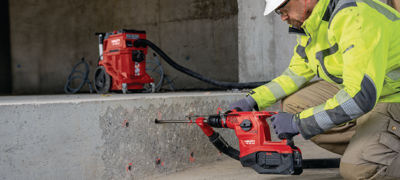 TE 30-22 Cordless rotary hammer Powerful cordless SDS Plus (TE-C) rotary hammer with Active Vibration Reduction and Active Torque Control for concrete drilling and chiseling (Nuron battery platform) Các ứng dụng 1