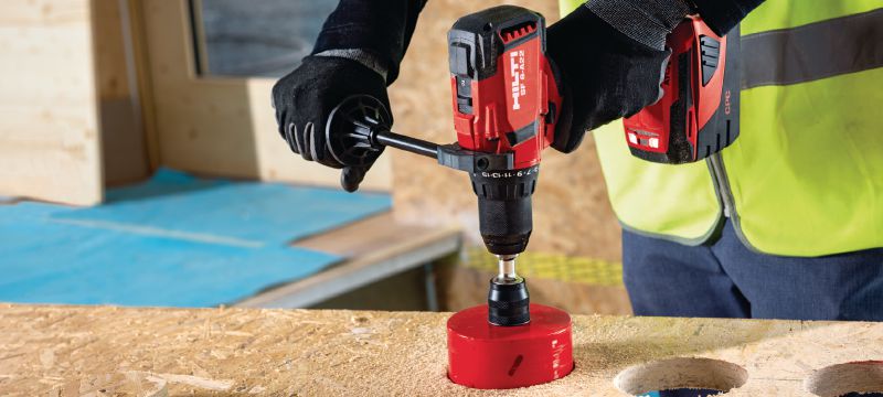 SF 6-A22 Cordless drill driver Power class cordless 22V drill driver with Active Torque Control and electronic clutch for universal use on wood, metal and other materials Applications 1