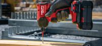 SID 6-22 Cordless impact driver Power-class cordless impact driver with high-speed brushless motor and precise handling to help you save time on high-volume fastening jobs (Nuron battery platform) Applications 4