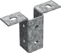 Bảng mã hạng nhẹ MT-B-T OC (ngoài trời) Đầu nối đế để neo cấu trúc thanh giằng hạng nhẹ với bê tông hoặc thép trong môi trường ăn mòn vừa phải