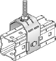 MIC-TRC Connector Hot-dip galvanised (HDG) connector for fastening (M16) threaded rods to MI girders Applications 1