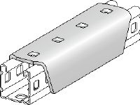 MC-CL OC-A Hot-dip galvanised (HDG) connector to longitudinally join adjacent MC installation channels outdoors Applications 1