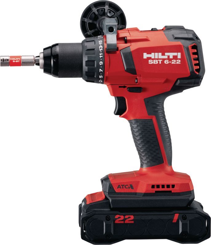 SBT 6-22 Cordless drill driver Steel drilling and driving tool for predrilling accurate holes and installing S-BT screw-in studs (Nuron battery platform)