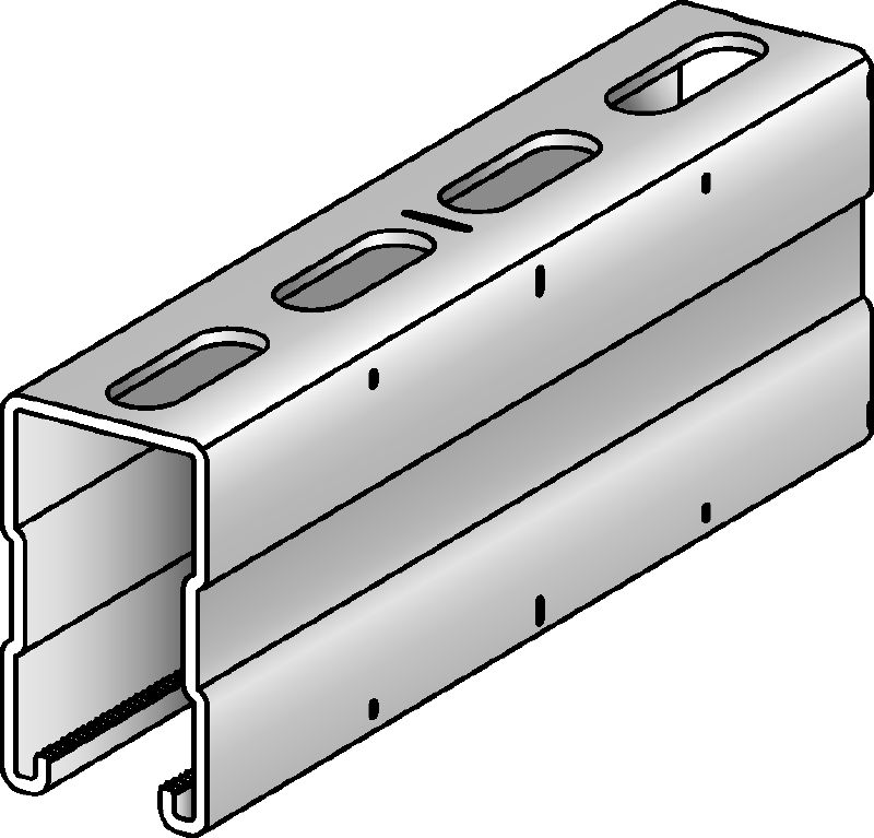 MC-72 OC-A Thanh đỡ mạ kẽm nhúng nóng (HDG) dùng ngoài trời và cho yêu cầu tải trọng cao hơn