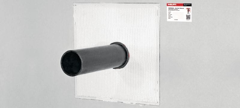 Tấm ngăn cháy lan CP 670 Hệ thống tấm phủ sơn ngăn cháy lan có phạm vi chứng nhận rộng, dùng để bít kín lỗ vừa đến lớn Các ứng dụng 1