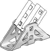 MC-CU OC-A Đầu nối mạ kẽm nhúng nóng (HDG) để siết thanh đỡ MC-3D với kết cấu bên dưới bằng bê tông hoặc nối với thanh khác ngoài trời - vuông góc với nhau hoặc chếch góc Các ứng dụng 1