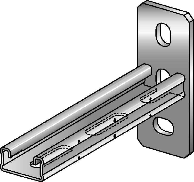 Giá MQK-21-F Giá mạ kẽm nhúng nóng (HDG) dùng cho các ứng dụng hạng vừa